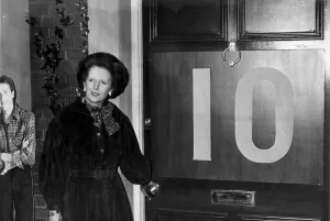 01528 Prints: Margaret Thatcher at opening of TV studios in Maidstone - January 1984
