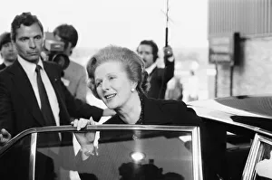Security Prints: Margaret Thatcher PM, officially opens a new warehouse in Whetstone
