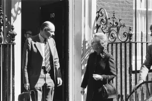Number Prints: Margaret Thatcher PM pictured outside Downing Street, London, Friday 23rd April 1982
