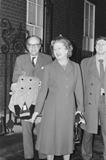 01038 Prints: Margaret Thatcher PM pictured outside Downing Street, London, 15th January 1982