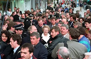 MARGARET THATCHER DURING VISIT TO SOUTHAMPTON - 14 / 03 / 1992
