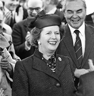 00047 Prints: Margaret Thatcher visiting Austin and Pickersgill shipyard, Sunderland