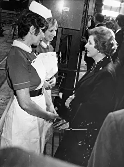 Margaret Thatcher visiting Gateshead NEI Power Engineering complex