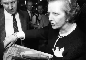 00046 Prints: Margaret Thatcher visits the Black and Decker Factory in Spennymore