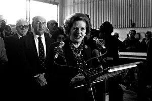 Margaret Thatcher visits the NEI Group at Gateshead in March 1982 to open their new