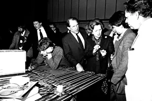 Margaret Thatcher visits the NEI Group at Gateshead in March 1982 to open their new