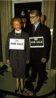 Margaret Thatcher waxworks dummy 6th October 1997 and John Major The final proof that