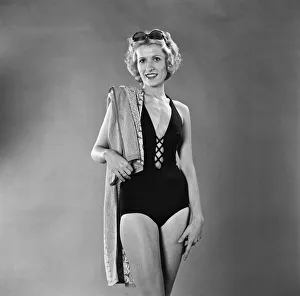 Margaret Wegrzyn from Poland seen here in the Daily Mirror studio modelling the latest