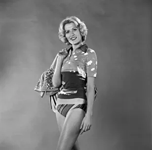 Margaret Wegrzyn from Poland seen here in the Daily Mirror studio modelling the latest