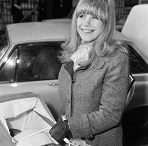 Marianne Faithfull left a Welbeck Street nursing home today with her new son Robert