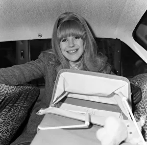 Marianne Faithfull left a Welbeck Street nursing home today with her new son Robert
