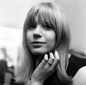 Marianne Faithfull, the pop singer who has reached the top ten since she started singing