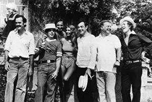 Marilyn Cole former Playmate of the Year with (left to right) John Cleese, Victor Lownes