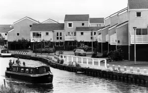 Marina Village, Runcorn. Runcorn is within the borough of Halton in the county of