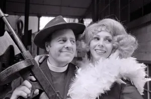 00121 Prints: Marion Montgomery Jazz Singer October 1969 Pictured with Actor Mike Segal - both