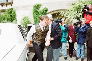 Mark Bosnich arrives for wedding to Sarah Jarret at Coombe Abbey Hotel, Coventry