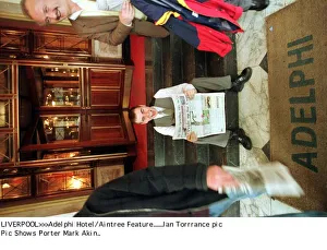 Mark Ikin tv programme Hotel April 1998 porter featured in television fly