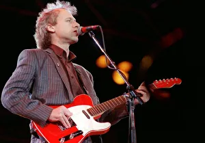 Mark Knopfler of Dire Straits at Mandela Concert June 1988 performing at Wembley