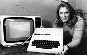 Dragon Prints: Marketing assistant Wendy Barker with the computer that has filled Dragon