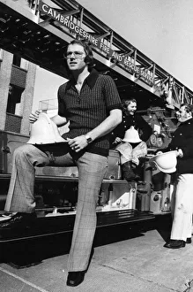 Mens Prints: Marks and Spencer Mens Fashion, modelled by Cambridgeshire Fire and Rescue Service, 1976