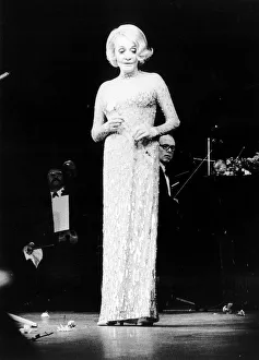00193 Prints: Marlene Dietrich actress on stage at the Wimbledon Theatre Circa 1963