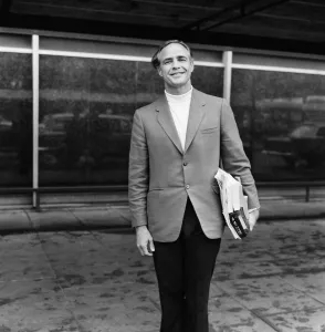 00744 Prints: Marlon Brando, arrives in UK to attend UNICEF Conference