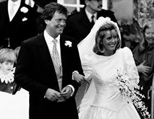 Marquis of Blandford marries Becky Few Brown at St Mary Magdalen Church in Woodstock