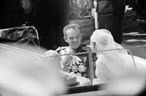 The marriage of Grace Kelly to Prince Rainier III, 1956. 19th April 1956