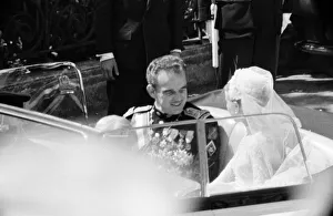 The marriage of Grace Kelly to Prince Rainier III, 1956. 19th April 1956