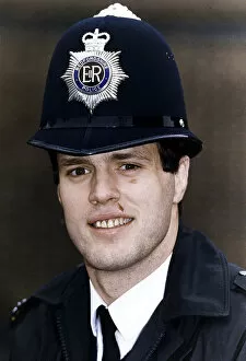 Images Dated 18th October 2012: Martin Bayfield England Rugby Union International Policeman Wearing Helmet