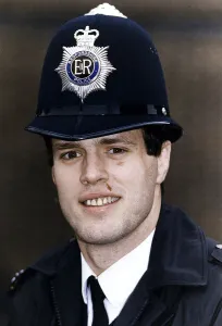Martin Bayfield England Rugby Union International Policeman Wearing Helmet
