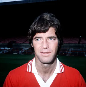 00270 Prints: Martin Buchan Manchester United football Circa 1975