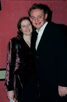Images Dated 19th March 1998: Martin Claunes Actor April 98 With his wifeLucy at the premiere of he Man In The