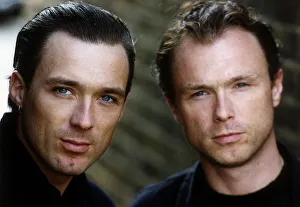 Martin Kemp and Gary Kemp of Pop Group Spandau Ballet play the Kray brothers April
