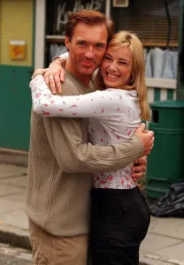 Martin Kemp September 1998 Actor with Tanya Mellason Actress on the set of Eastenders