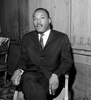 Martin Luther King Arrived in London yesterday he gave a press conference