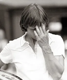 00003 Prints: Martina Navratilova Tennis Player under Pressure July 1980