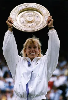 Winning Prints: Martina Navratilova wins for the 9th time the Womans Singles Title at Wimbledon