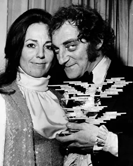 Marty Feldman Comedian with his wife Lauretta at the 1968 Awards of the Guild of