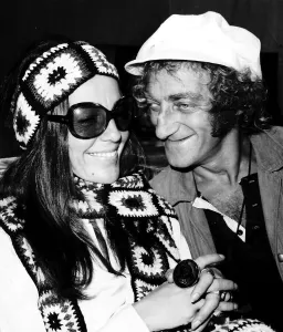 Marty Feldman Comedian with his wife Lauretta Feldman as they leave Heathrow for Los