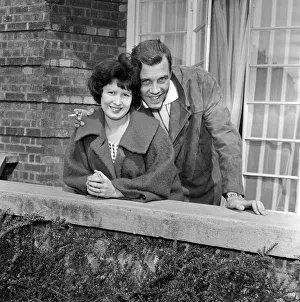 01202 Prints: Marty Wilde and his wife Joyce at their flat in Chiswick, London. 21st April 1960