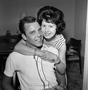 01202 Prints: Marty Wilde and his wife Joyce at their flat in Chiswick, London. 21st April 1960