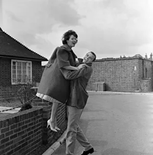01202 Prints: Marty Wilde and his wife Joyce at their flat in Chiswick, London. 21st April 1960