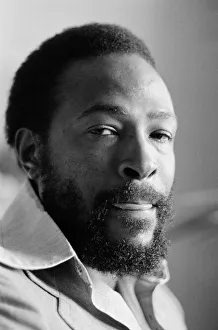 Carlton Tower Hotel Prints: Marvin Gaye, singer, poses for a portrait during his first ever visit to London