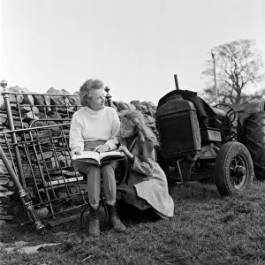 Mary Hayley Bell and her daughter Hayley Mills pictured out in the sun at Downham