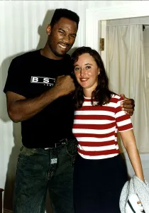 Mary Kemp Daily Mirror Journalist With Heavyweight Boxing Champion Lennox Lewis