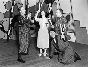 Cast Prints: Mary Lawson (2nd from the left), then-partner of tennis star Fred Perry