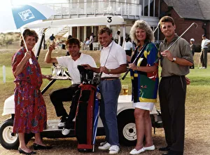 Mary Rimell smiling after raising eight thousand pounds for two charities by playing golf