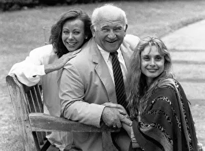 Maryam D Abo actress with Jenny Agutter (L) and Edward Asner August 1989