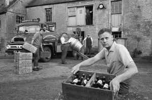Master brewer Claude Arkwell seen here with the team at the Donnington Brewery